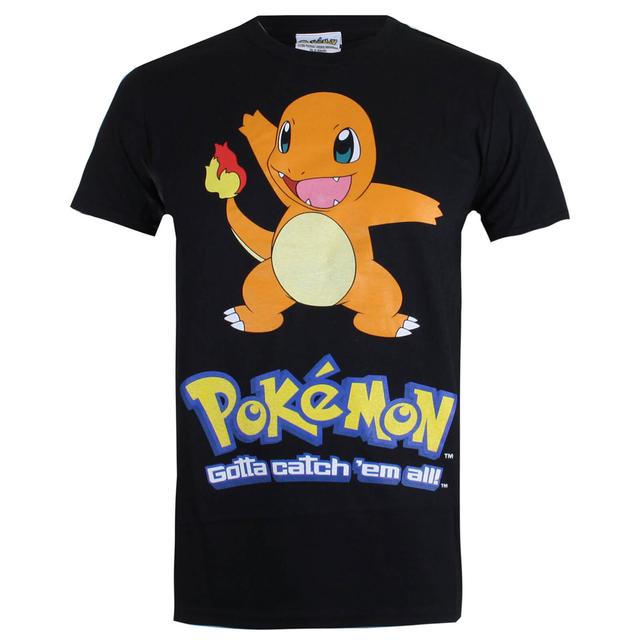 Camiseta Pokémon Charmánder - Hombre - Negro - M - Negro on Productcaster.