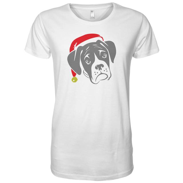 Boxer mit Santa Hut Männer T-Shirt - S on Productcaster.