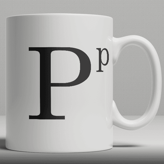 Alphabet Ceramic Mug - Letter P on Productcaster.