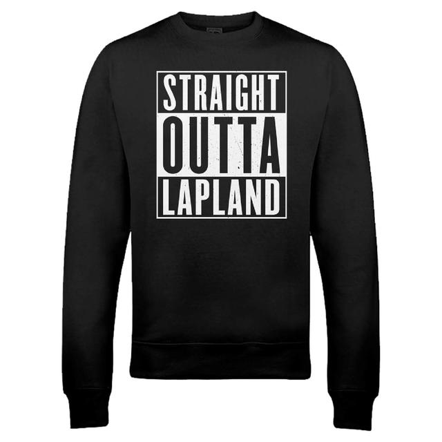 Pull de Noël Homme Straight Outta Lapland - Noir - L on Productcaster.