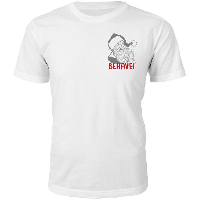 Behave Christmas T-Shirt - Weiß - L - Weiß on Productcaster.