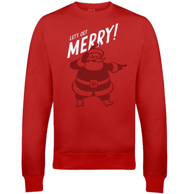 Get Merry Christmas Sweatshirt - Rot - L - Rot on Productcaster.