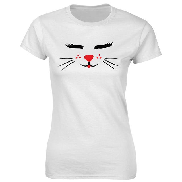 Fitness Women's Catface T-Shirt - White - S - White on Productcaster.