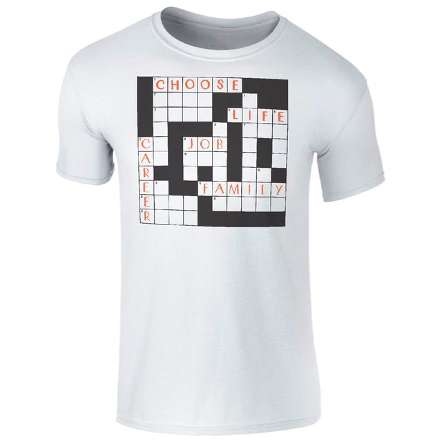 Men's Choose Life Career Job Family Crossword T-Shirt - White - XXL - White on Productcaster.