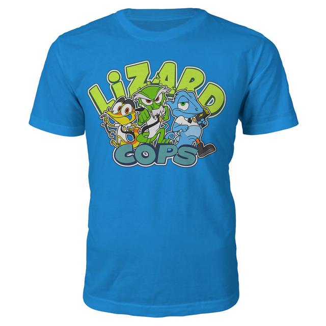 Lizard Cops T-Shirt - S - Blau on Productcaster.