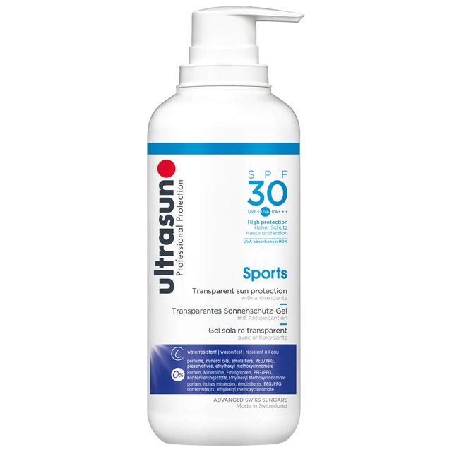 Ultrasun Transparent Sun Protection Sports Gel SPF30 400ml on Productcaster.