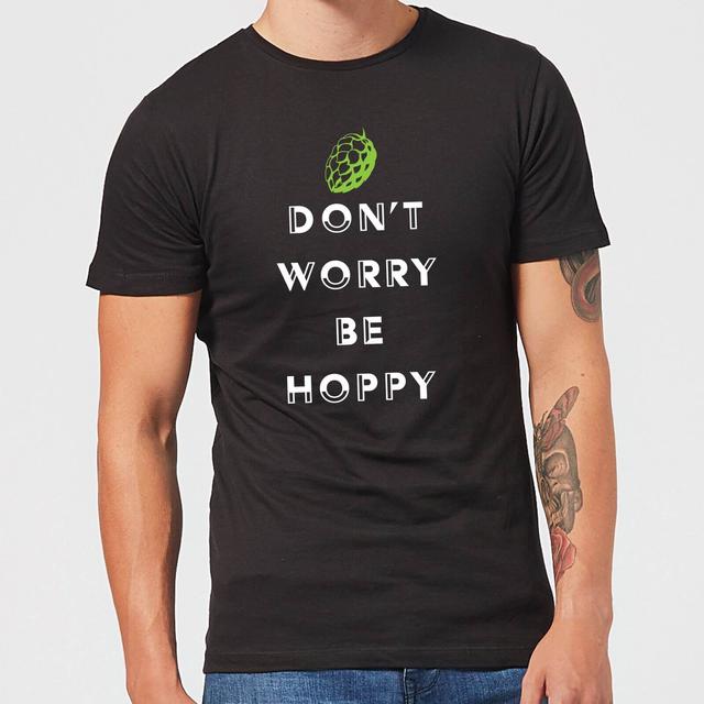 Beershield Don't Worry Be Hoppy Men's T-Shirt - L - Schwarz on Productcaster.