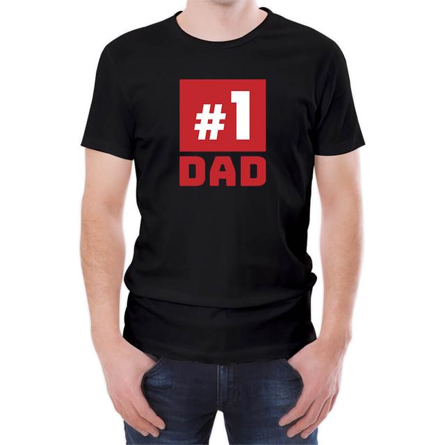 Number One Dad Männer T-Shirt - Schwarz - L - Schwarz on Productcaster.