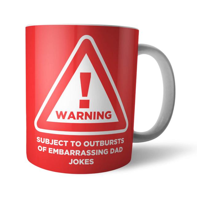 Warning Embarrassing Dad Jokes Mug on Productcaster.