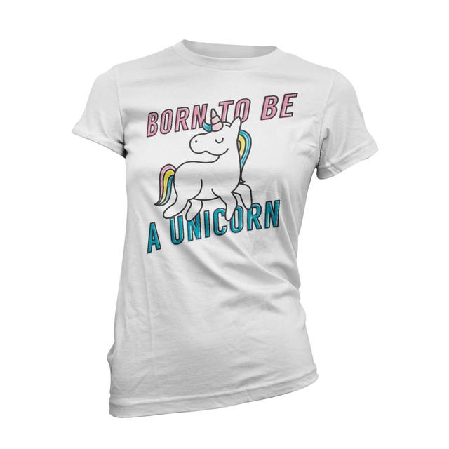 Born To Be A Unicorn Women's White T-Shirt - XXL - White on Productcaster.