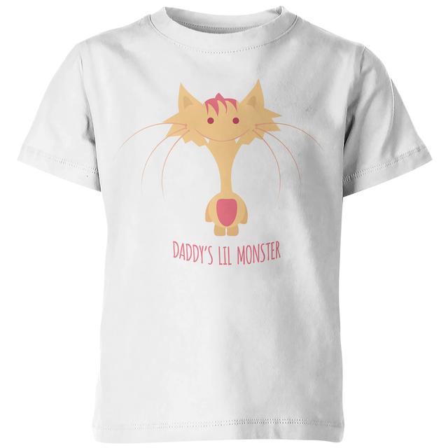 My Little Rascal Kids Daddys Lil Monster White T-Shirt - 7-8 Jahre - Weiß on Productcaster.