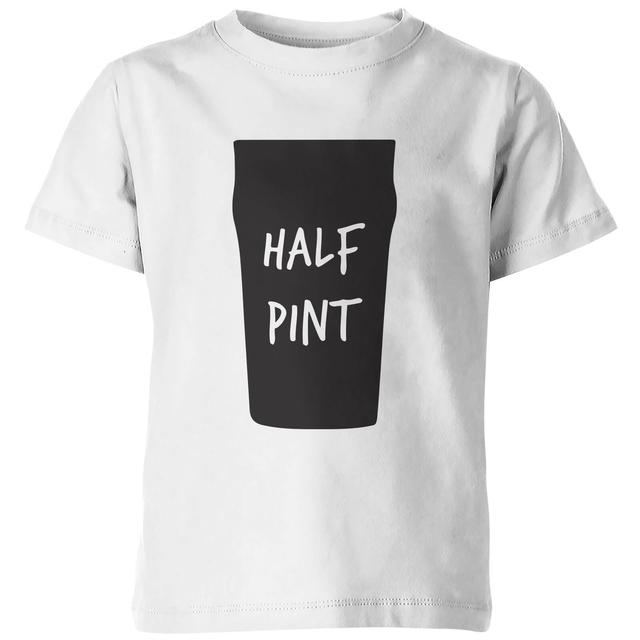 My Little Rascal Kids Half Pint White T-Shirt - 7-8 Years - White on Productcaster.