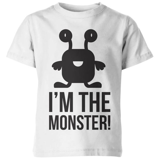 My Little Rascal Kids Im the Monster! White T-Shirt - 7-8 Jahre - Grün on Productcaster.