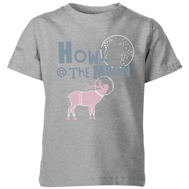 My Little Rascal Kids Howl at the Moon Grey T-Shirt - 11-12 Jahre - Grau on Productcaster.