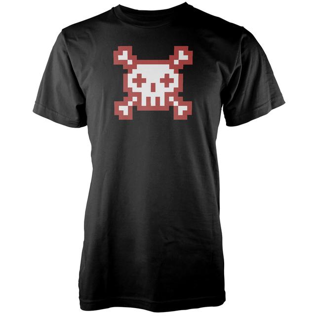 Skull and Pixel Power Men's Black T-Shirt - S - Schwarz on Productcaster.