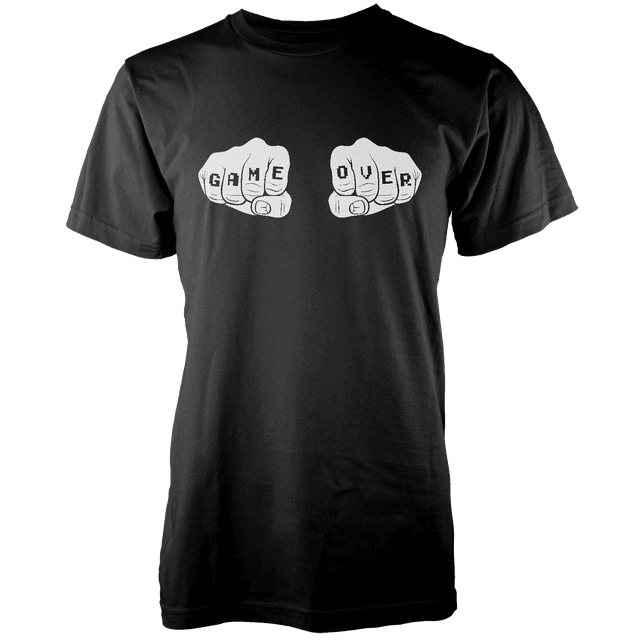 Game Over Knuckles Men's Black T-Shirt - M - Schwarz on Productcaster.