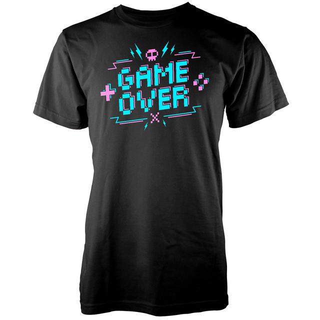 Game Over Pixel Credits Men's Black T-Shirt - M - Schwarz on Productcaster.