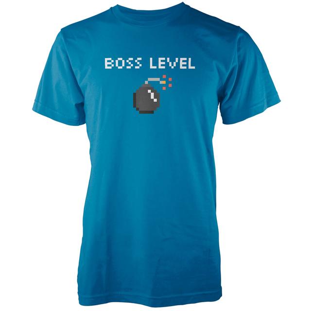 Boss Level Men's Blue T-Shirt - M - Blau on Productcaster.