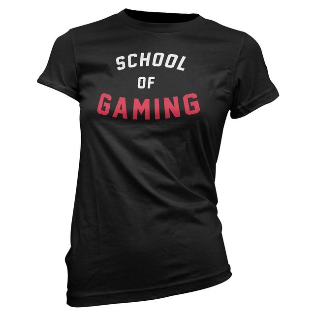 School of Gaming Women's Black T-Shirt - S - Schwarz on Productcaster.