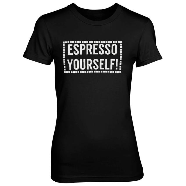 Espresso Yourself! Women's Black T-Shirt - XL - Schwarz on Productcaster.