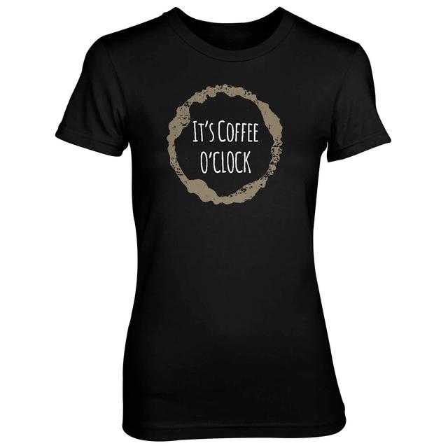 It's Coffee O'Clock Women's Black T-Shirt - S - Schwarz on Productcaster.