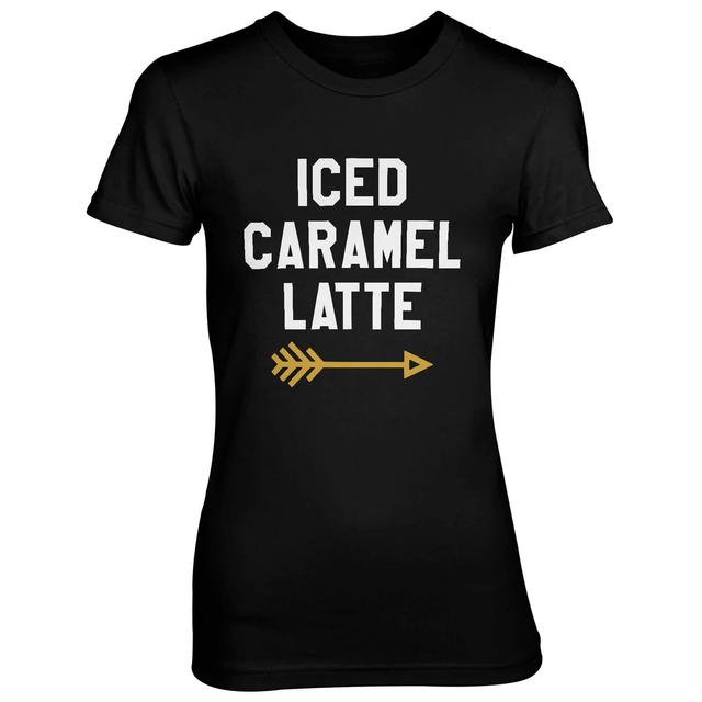 Iced Caramel Latte Women's Black T-Shirt - XL - Schwarz on Productcaster.