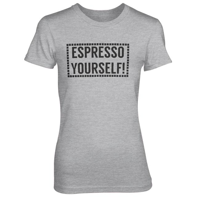 Espresso Yourself! Women's Grey T-Shirt - S - Grau on Productcaster.