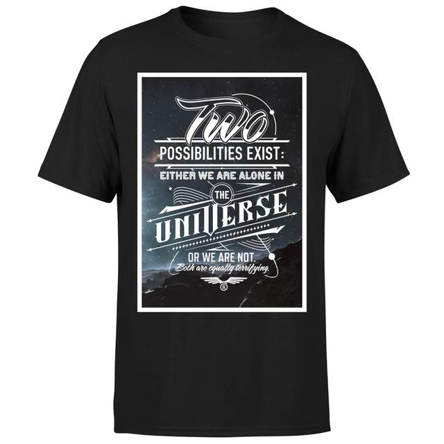 Two Possibilities Exist Men's Black T-Shirt - S - Schwarz on Productcaster.