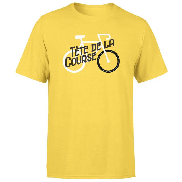 Tete De La Course Men's Yellow T-Shirt - L - Gelb on Productcaster.