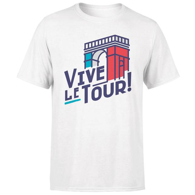 Vive Le Tour Men's White T-Shirt - XXL - White on Productcaster.