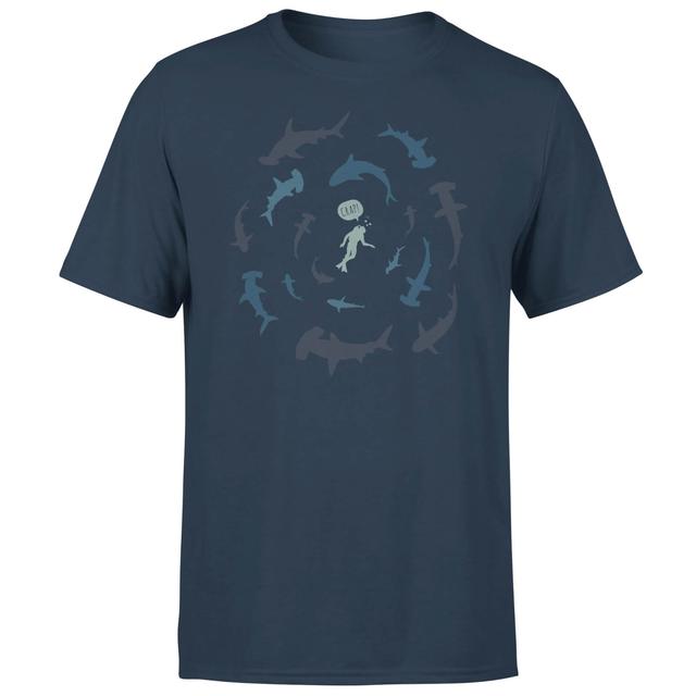 Great White Mean Navy T-Shirt - XL - Marineblau on Productcaster.