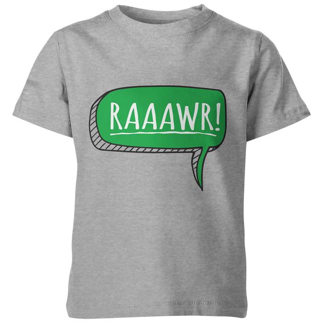 My Little Rascal Kids Dinosaur Rawr! Grey T-Shirt - 7-8 Jahre - Grau on Productcaster.