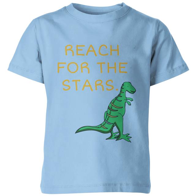 My Little Rascal Dinosaur Reach For The Stars Kids' T-Shirt - Light Blue - 11-12 Years - Light Blue on Productcaster.