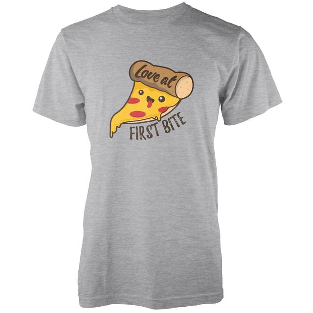 Kawaii Love At First Bite Grey T-Shirt - XXL - Grey on Productcaster.