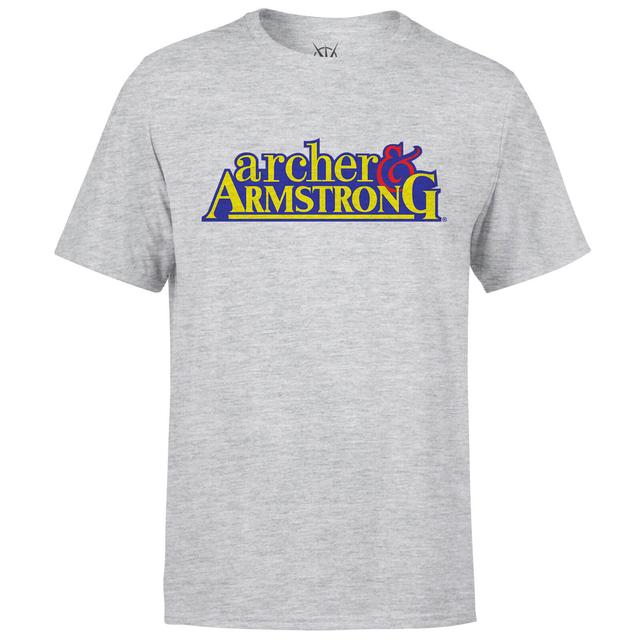 Valiant Comics Classic Archer and Armstrong Logo T-Shirt - M - Grey on Productcaster.