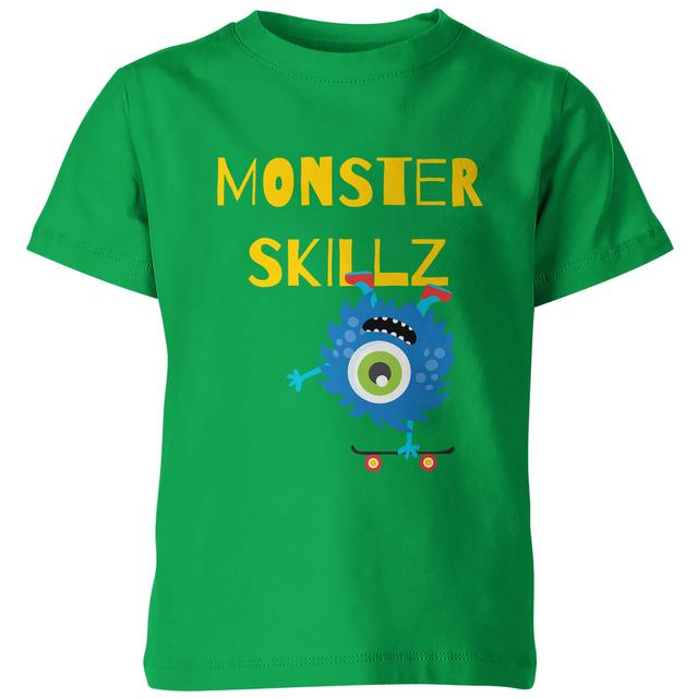 My Little Rascal Kids Monster Skulls Green T-Shirt - 3-4 Jahre - Grün on Productcaster.