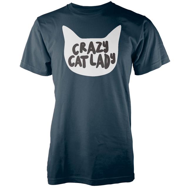 Crazy Cat Lady Navy T-Shirt - XXL - Marineblau on Productcaster.