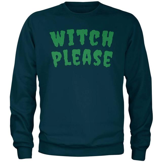 Witch Please Navy Sweatshirt - S - Marineblau on Productcaster.