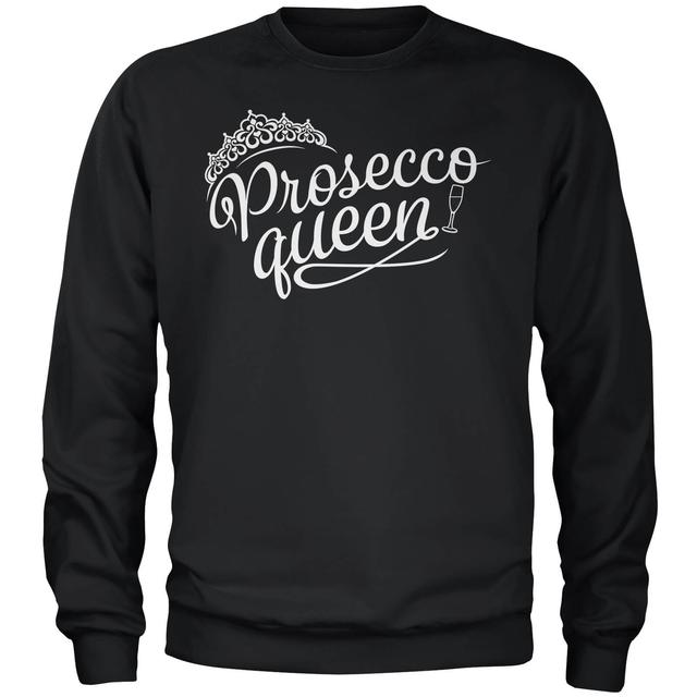 Prosecco Queen Black Sweatshirt - XXL - Schwarz on Productcaster.