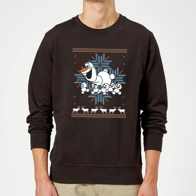 Disney Frozen Christmas Olaf And Snowmens - Sudadera Navideña Negra - M on Productcaster.