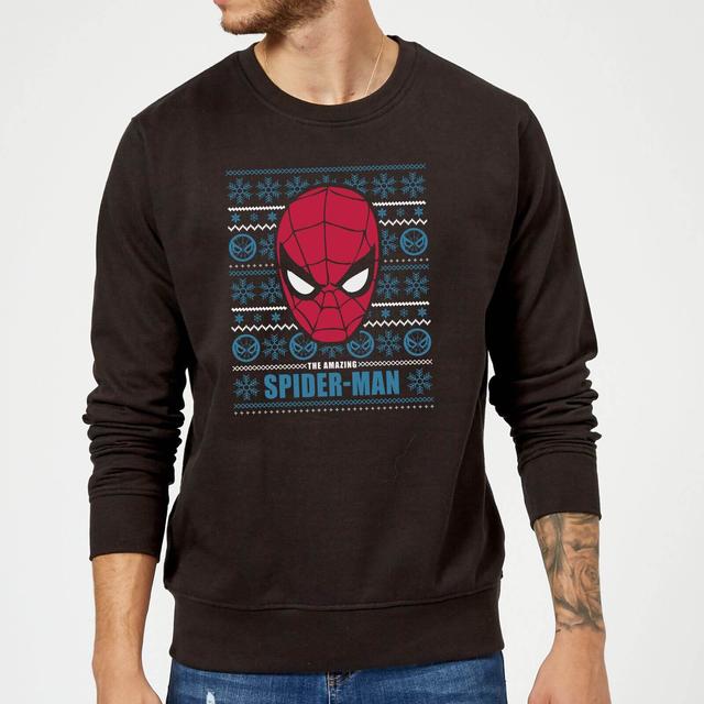 Marvel Comics The Amazing Spiderman Weihnachtspullover - Schwarz - XXL on Productcaster.