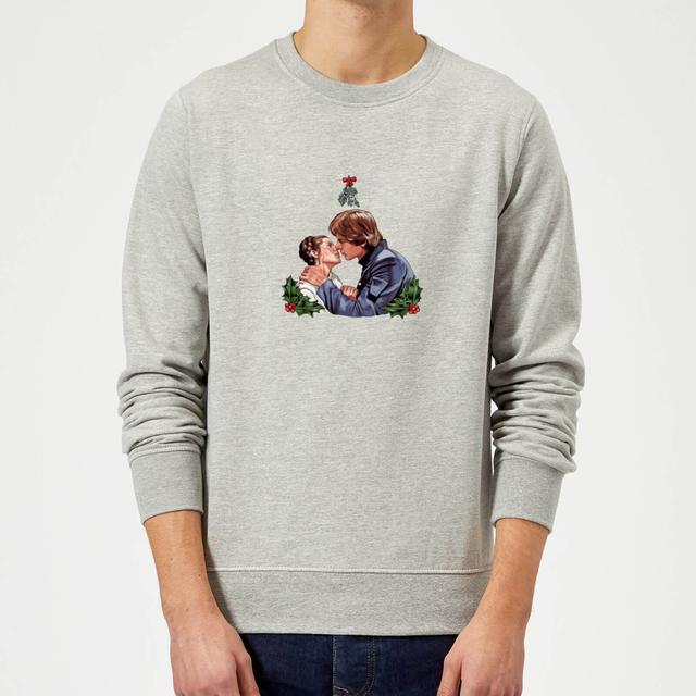 Star Wars Mistletoe Kiss Grey Christmas Jumper - XL on Productcaster.