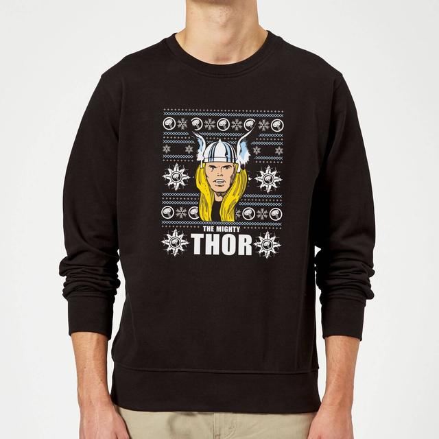 Marvel Comics The Mighty Thor Weihnachtspullover - Schwarz - M - Schwarz on Productcaster.