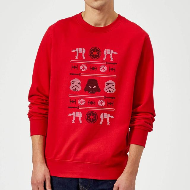 Star Wars Imperial Knit Weihnachtspullover – Rot - S on Productcaster.