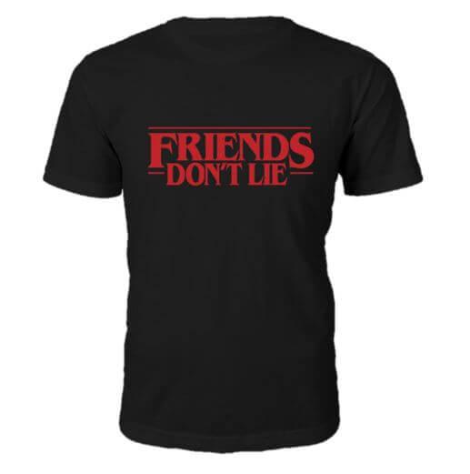 Friends Don't Lie Black T-Shirt - L on Productcaster.