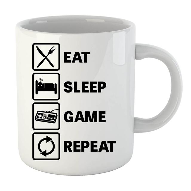 Eat Sleep Game Repeat Mug on Productcaster.