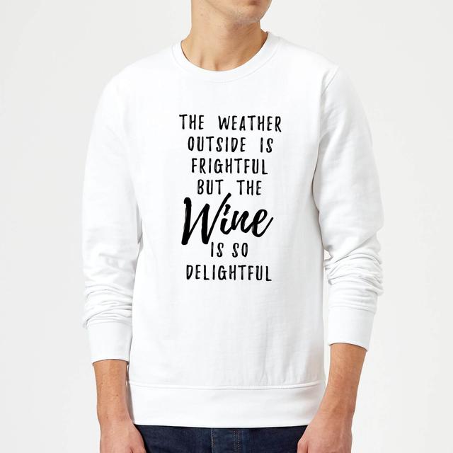 Wine Is So Delightful Sweatshirt - Weiß - M on Productcaster.