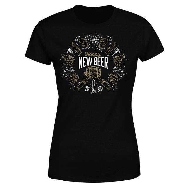 Hoppy New Beer Women's T-Shirt - Black - L on Productcaster.