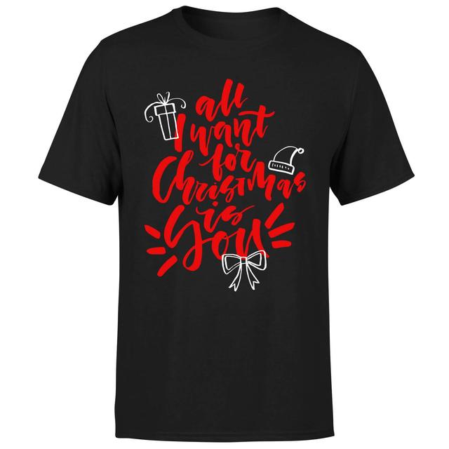 All i want for Christmas T-Shirt - Black - M - Schwarz on Productcaster.