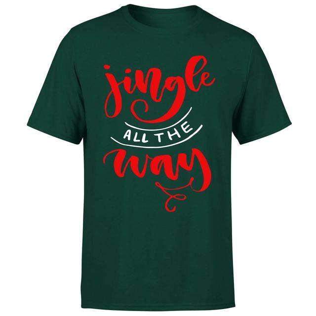 Jingle all the Way T-Shirt - Forest Green - XS - Forest Green on Productcaster.